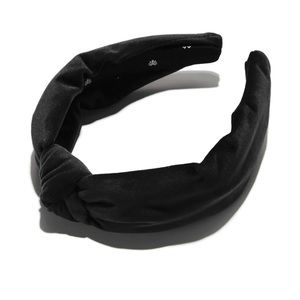 Lele Sadoughi black velvet headband